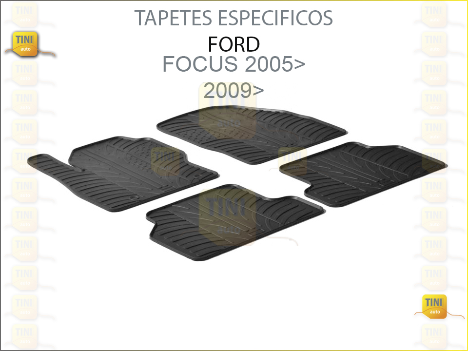 TAPETES PERSO. BORRACHA FORD FOCUS 2005/20011