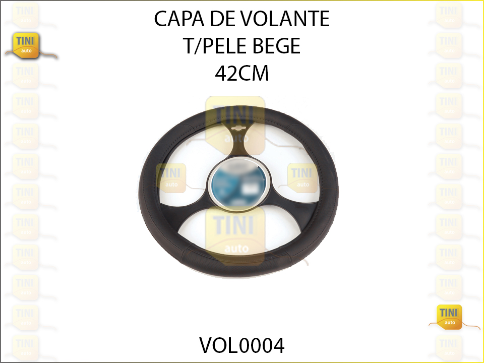 CAPA VOLANTE T/PVC PRETA UNIVERSAL 42CM