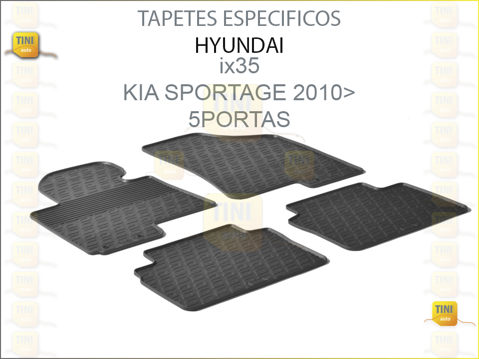 TAPETES PERSO. BORRACHA HYUNDAI IX35/KIA SPORTAGE 