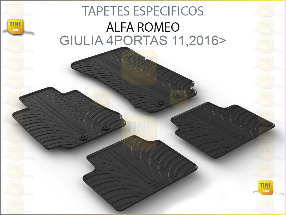 TAPETES PERSO. BORRACHA ALFA GIULIA 2016> 