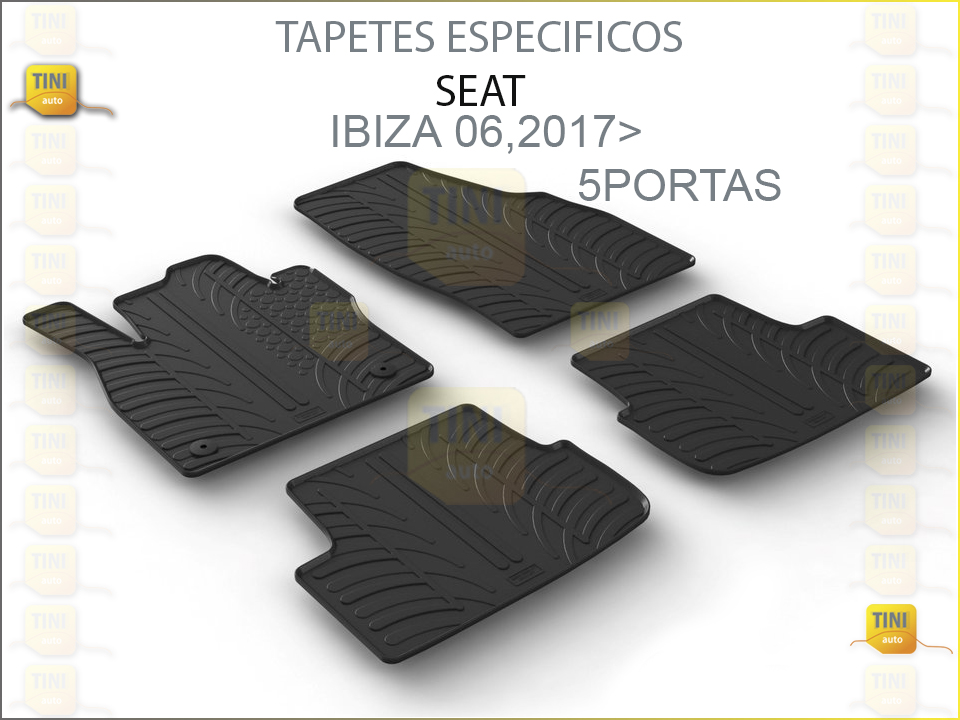 TAPETES PERSO. BORRACHA SEAT IBIZA 2017 »»