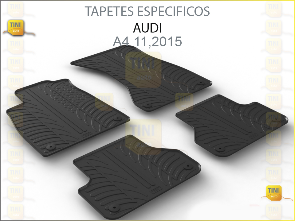 TAPETES PERSO. BORRACHA AUDI A4 2015 »»