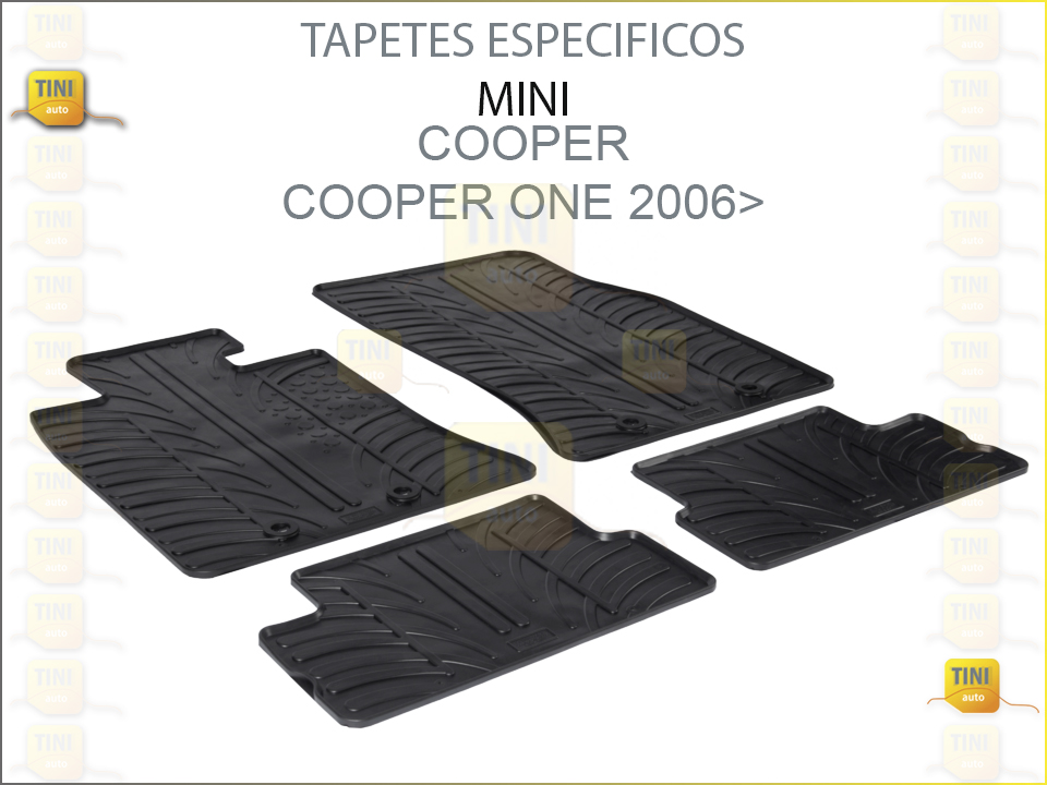 TAPETES PERSO. BORRACHA MINI COOPER/ONE 2006 »2014