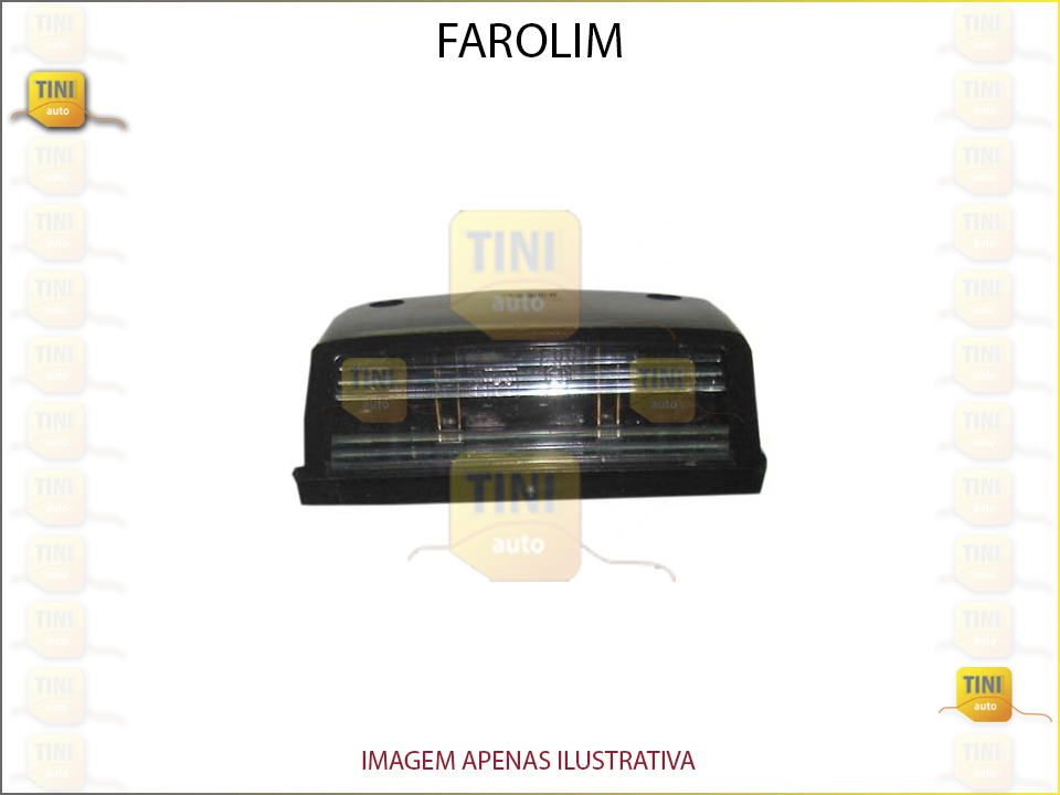 FAROLIM DE MATRICULA 13X42X45MM PR C/2PARAFUSOS