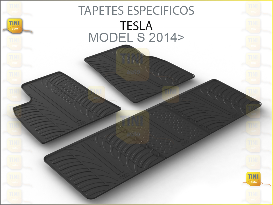 TAPETES PERSO. BORRACHA TESLA MODEL S 2014>