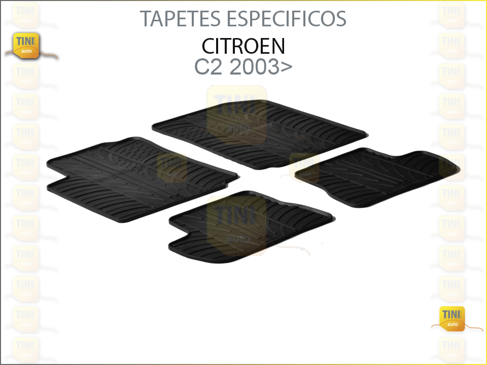 TAPETES PERSO. BORRACHA CITROEN C2 2003>