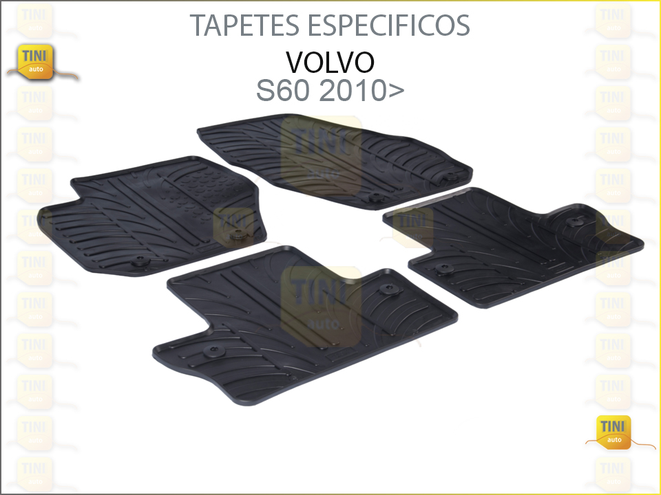 TAPETES PERSO. BORRACHA VOLVO V60/S60 2010>