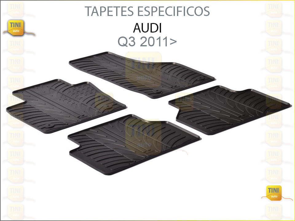 TAPETES PERSO. BORRACHA AUDI Q3 2011>