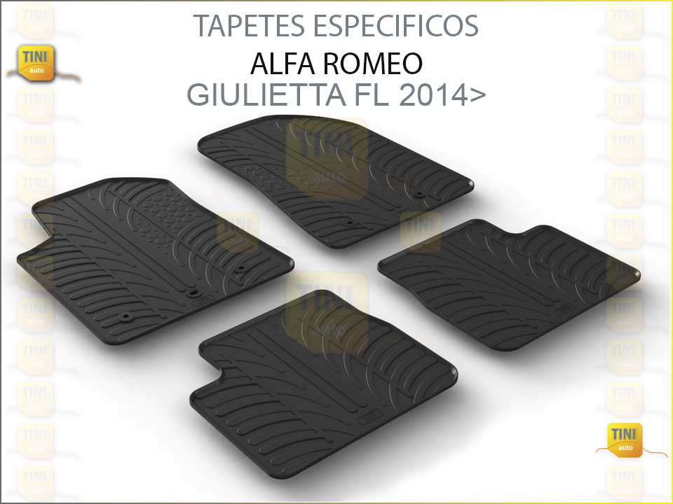 TAPETES PERSO. BORRACHA ALFA GIULIETTA 2014>.