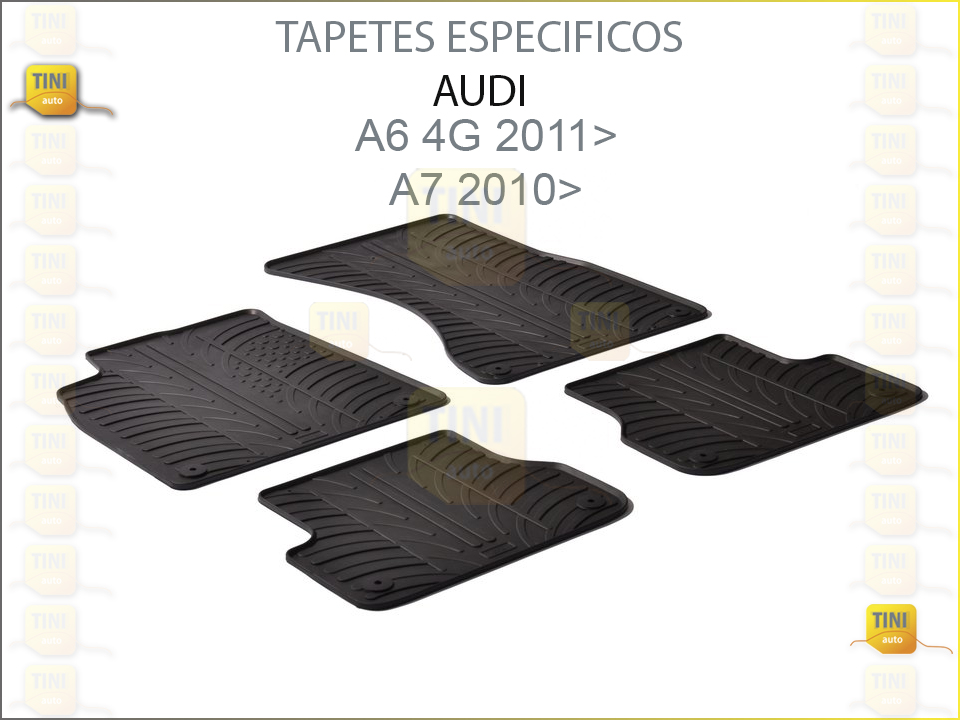 TAPETES PERSO. BORRACHA AUDI A6 2011>