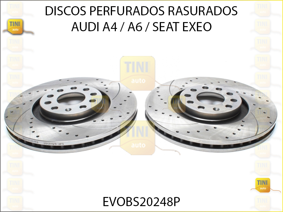 DISCOS PERFURADOS RASURADOS AUDI A4/A6 SEAT 