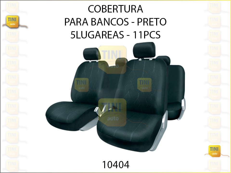 COBERTURA P/BANCOS PRETO 5 LUG 11 PCS