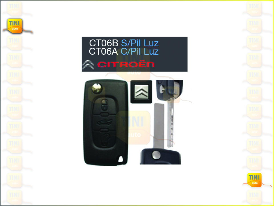 CAPA CHAVE CITROEN BERLINGO S/PILHA LAM HU83 RET