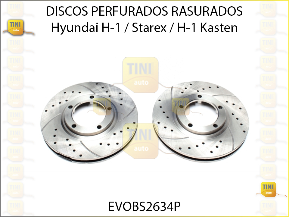 DISCOS PREFURADOS RASURADOS 254MM HYUNDAI H1