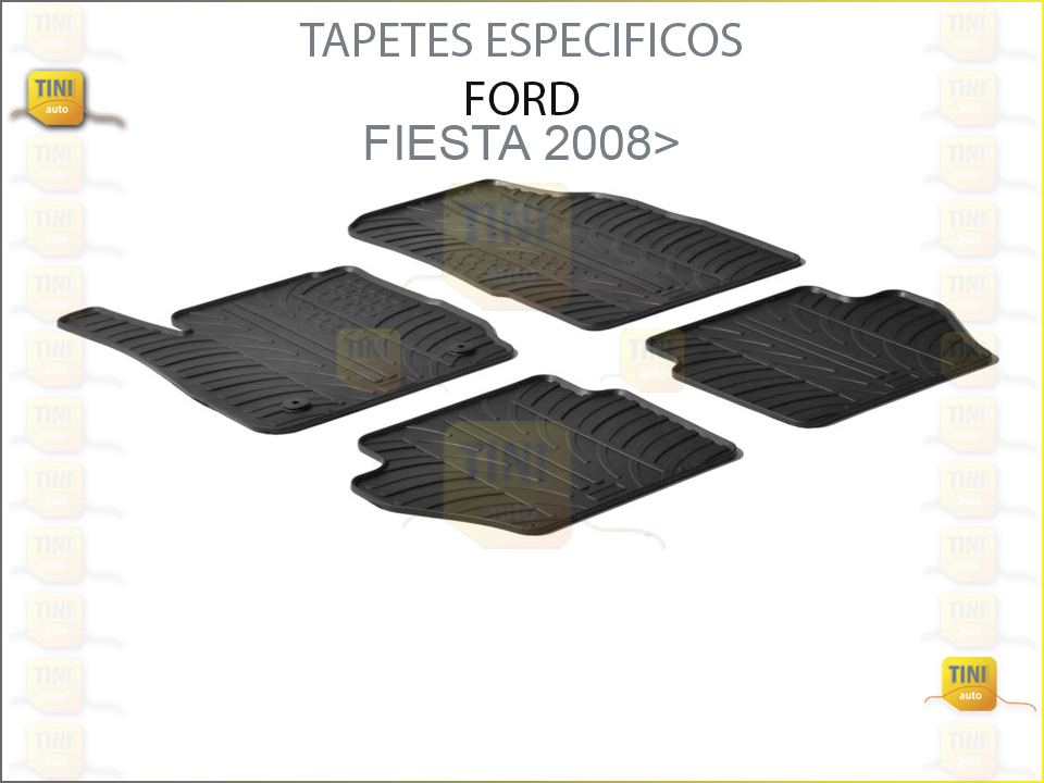 TAPETES PERSO. BORRACHA FORD FIESTA 2008>