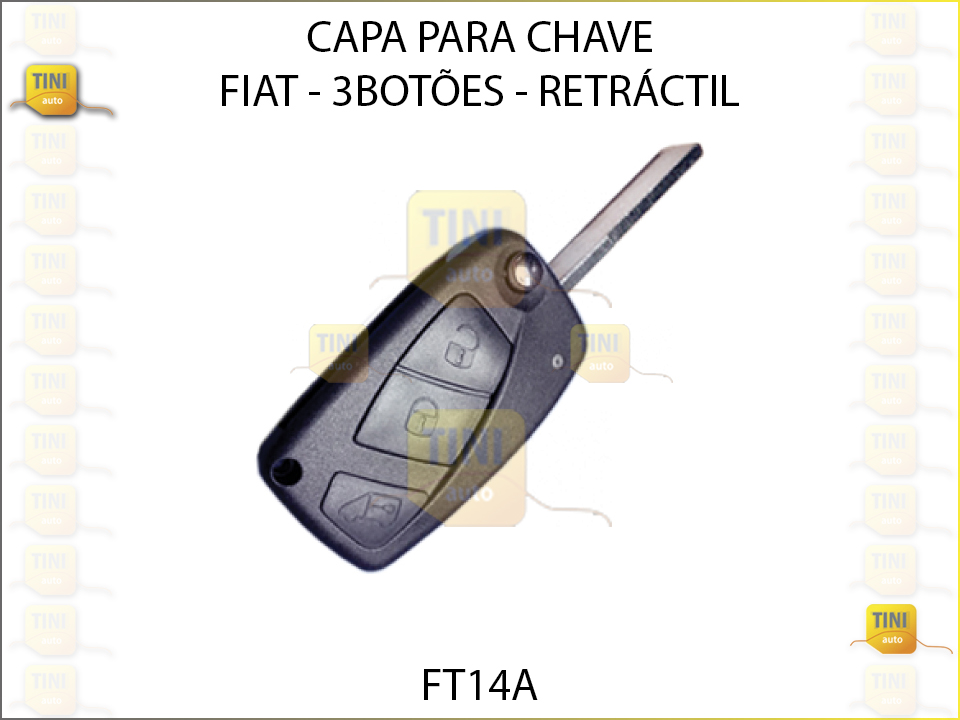 CAPA CHAVE FIAT 3 BOTÕES RETRACTIL 