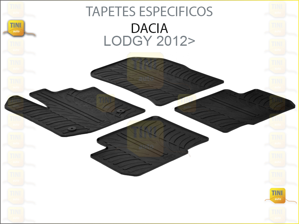 TAPETES PERSO. BORRACHA DACIA LODGY 2012>