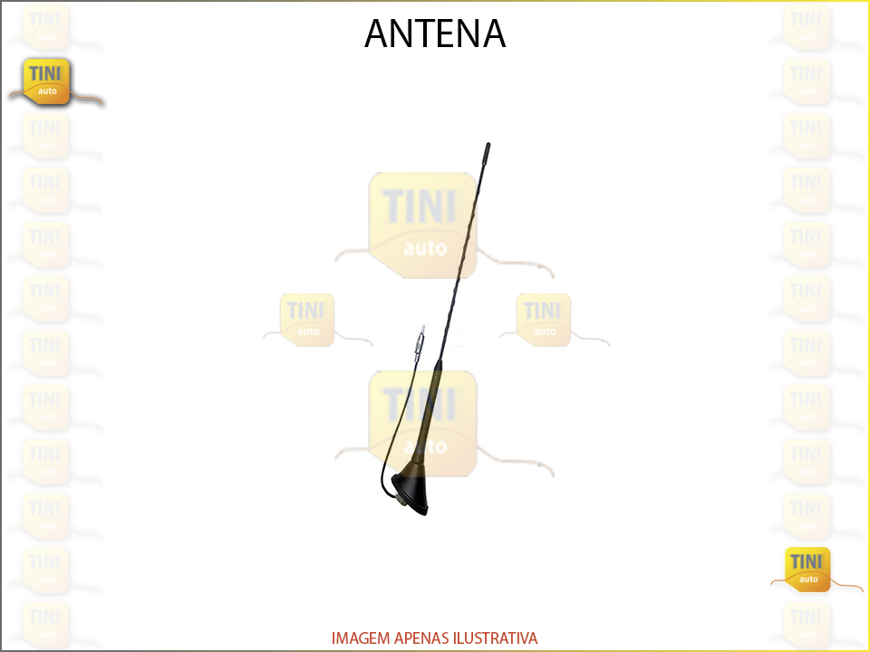 ANTENA TEJADILHO  VW / OPEL 40CM C/CABO 30CM